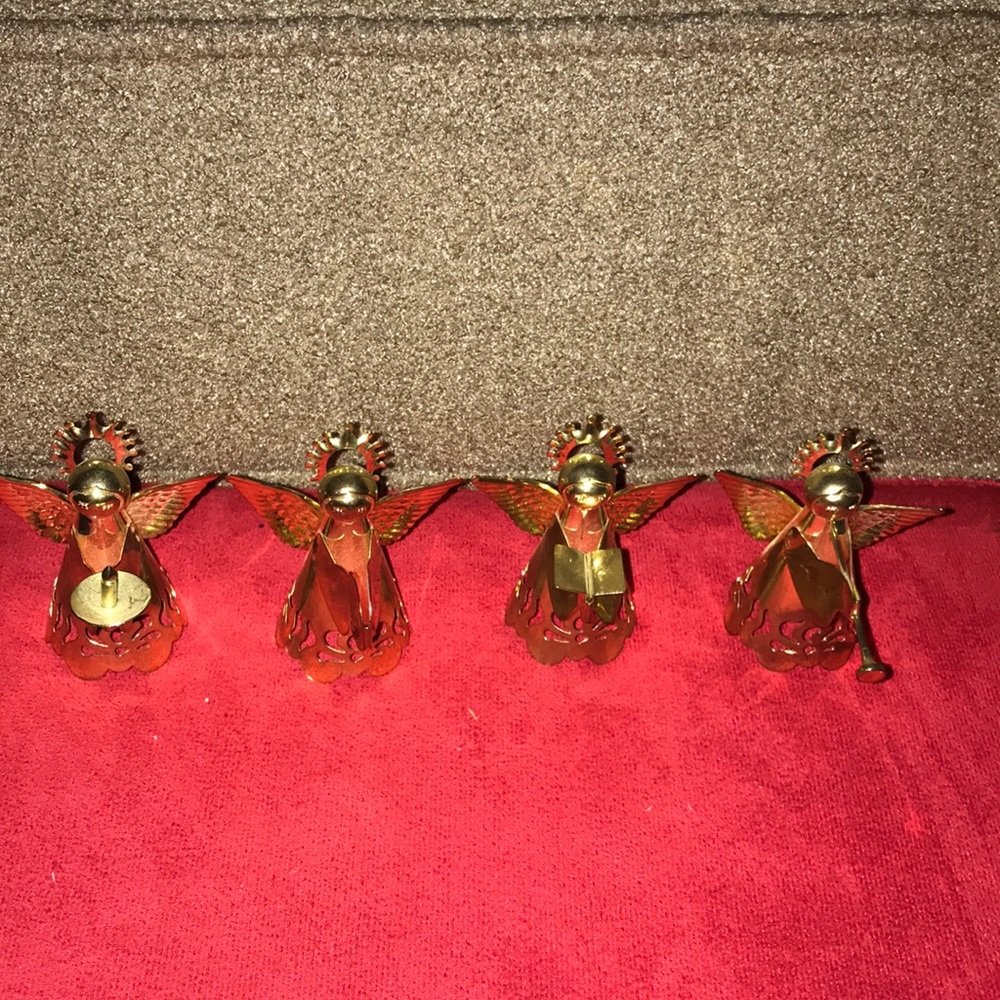 Vintage Brass Angel Ornaments!